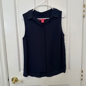 Navy Sleeveless Top M